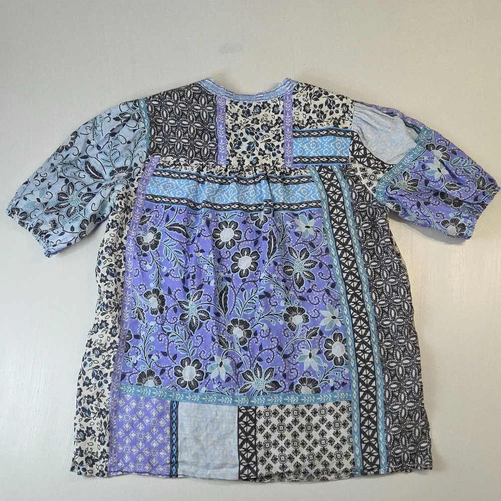 Johnny Was Floret Villa Puff Sleeve Blouse